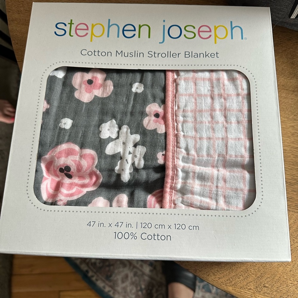 Cotton Muslin Stroller Blanket